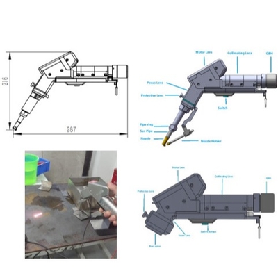 Хорошая цена. Portable Laser Head 3-in-1 Laser Welding Equipment Supports Welding / Cleaning and Cutting онлайн